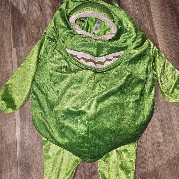 Disney Store Monsters Inc. Mike Wazowski 4T-6T Kids Halloween Costume Full Body - Picture 8 of 11